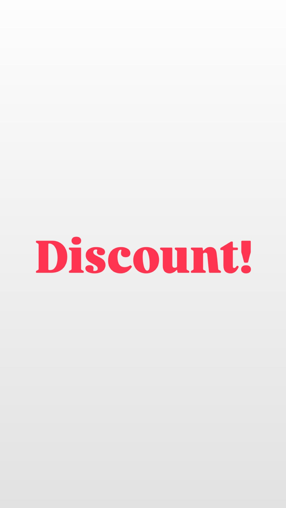 DISCOUNT!
