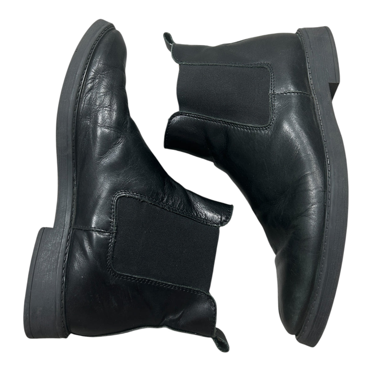 Black Leather Chelsea Boots (8.5 / 42)
