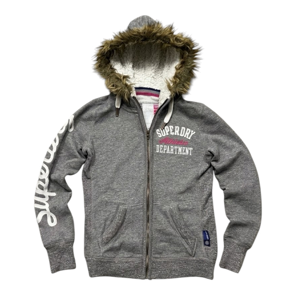 Rare Superdry Fur Zipper (S)