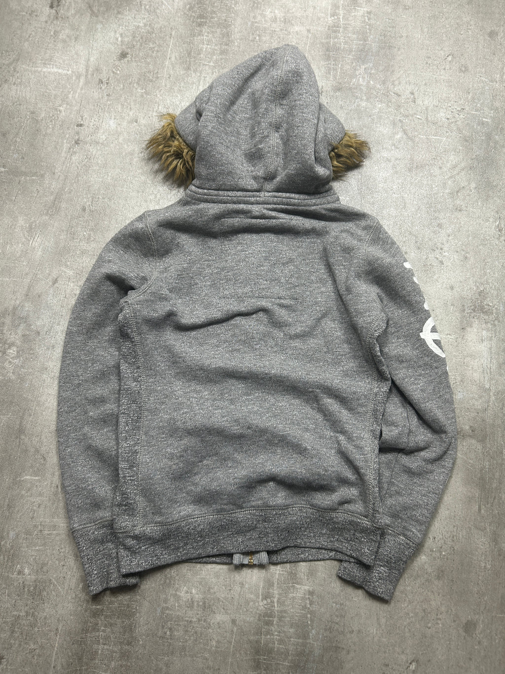 Rare Superdry Fur Zipper (S)