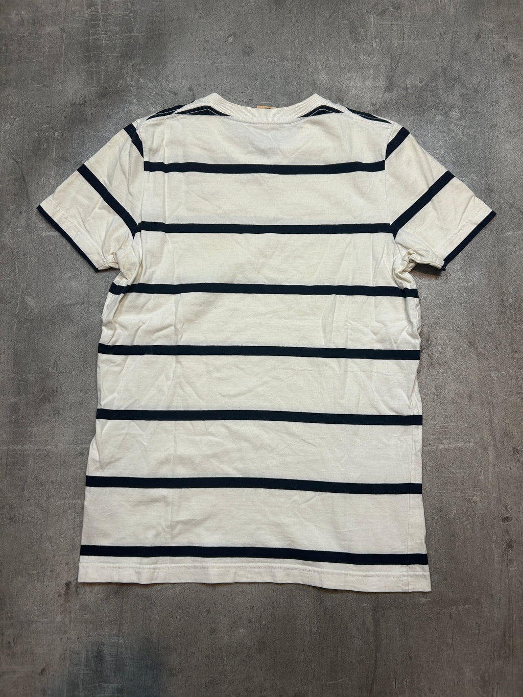 striped Hollister V-Neck T-Shirt (M)