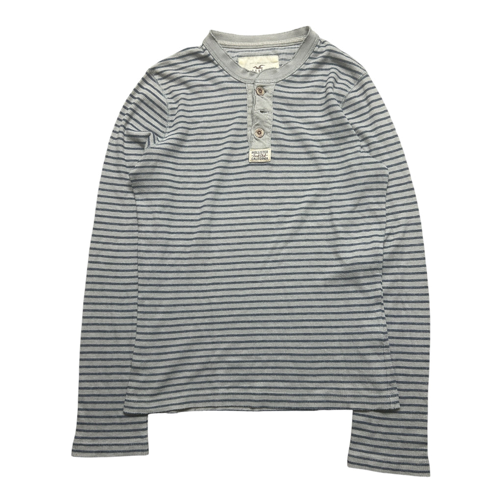 striped Hollister Henley Longsleeve (S)