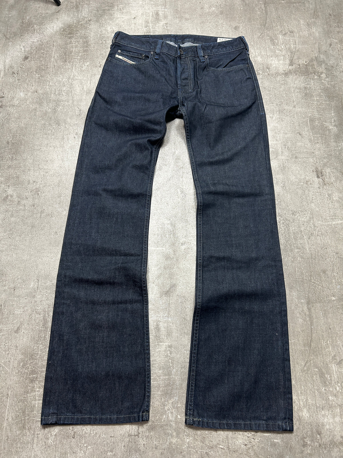 Raw Denim Diesel Zatiny Bootcut Jeans (W30 L34, S)
