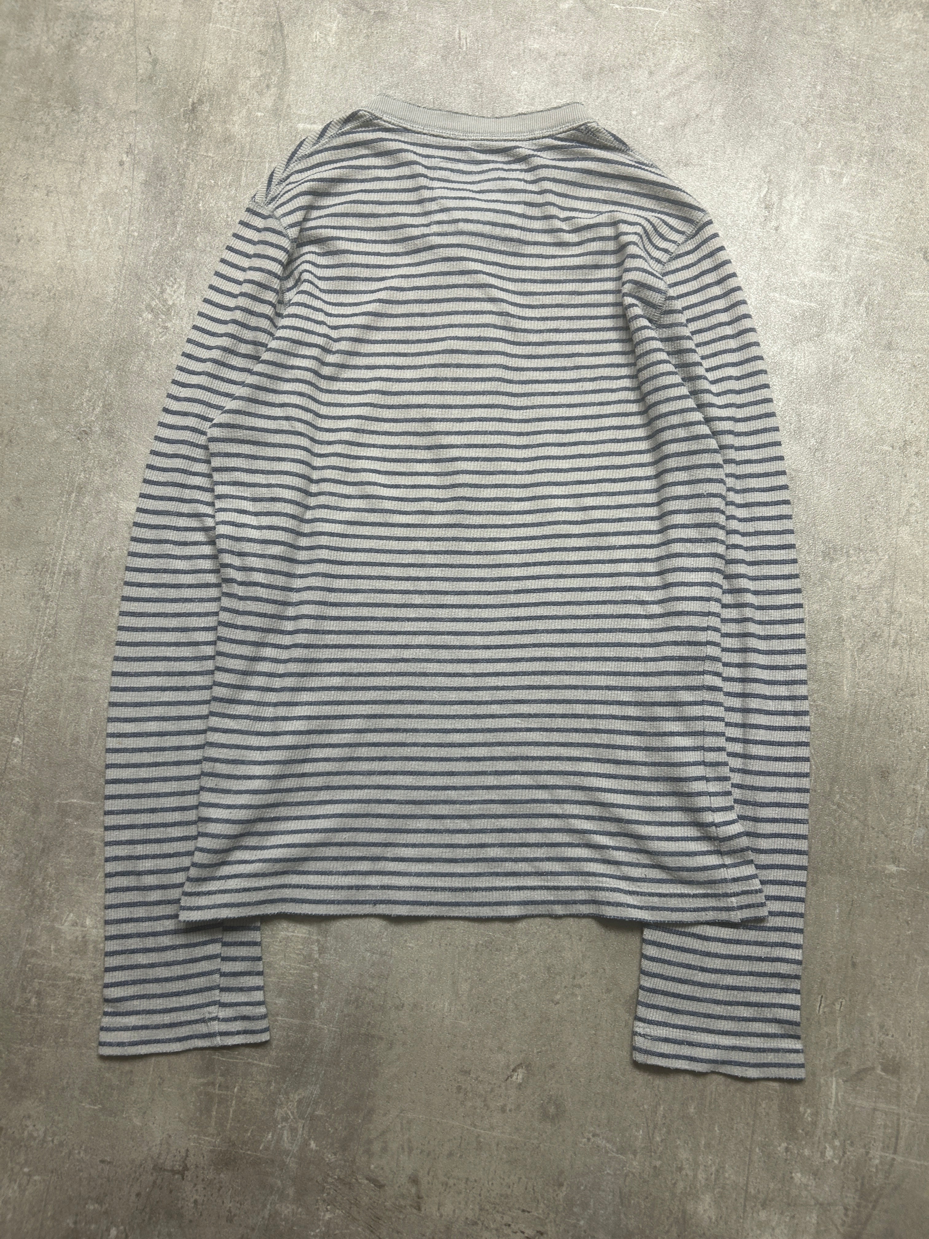 striped Hollister Henley Longsleeve (S)