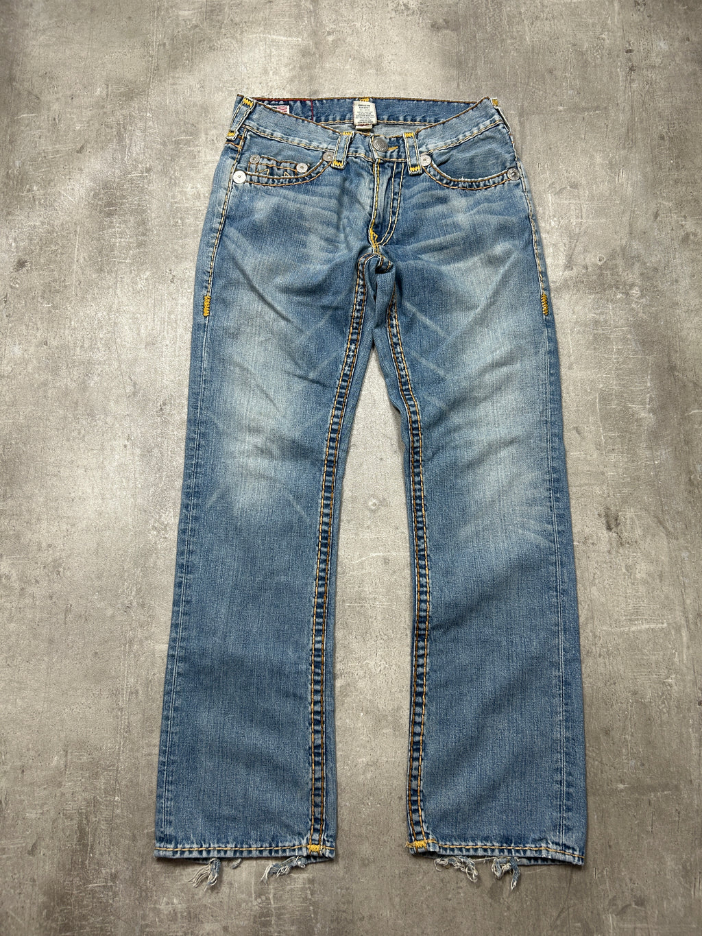 True Religion Bobby Straight Jeans (W33 L33, M-L)
