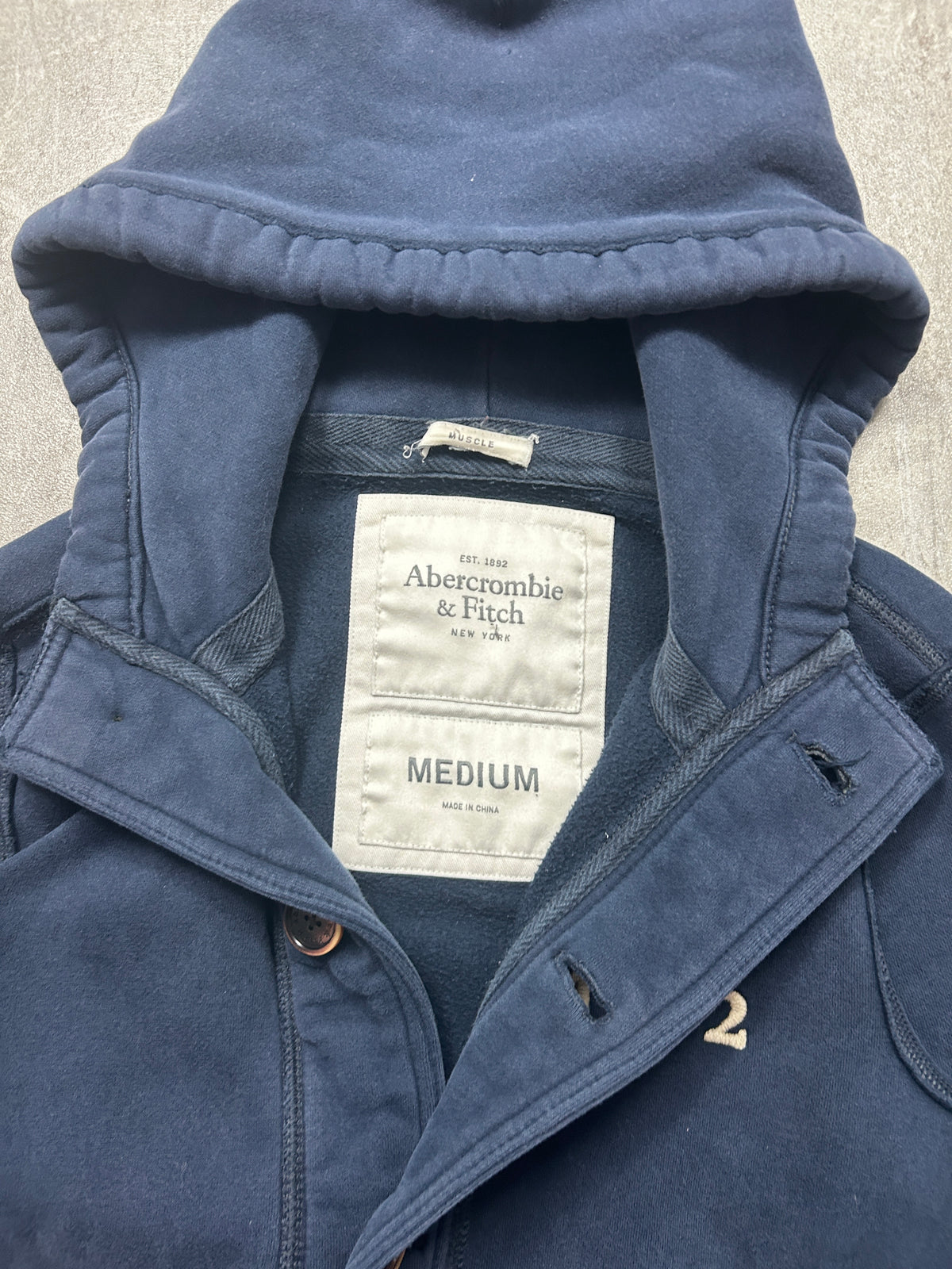 Abercrombie & Fitch Heavy Button Up Sweatetjacket (M)