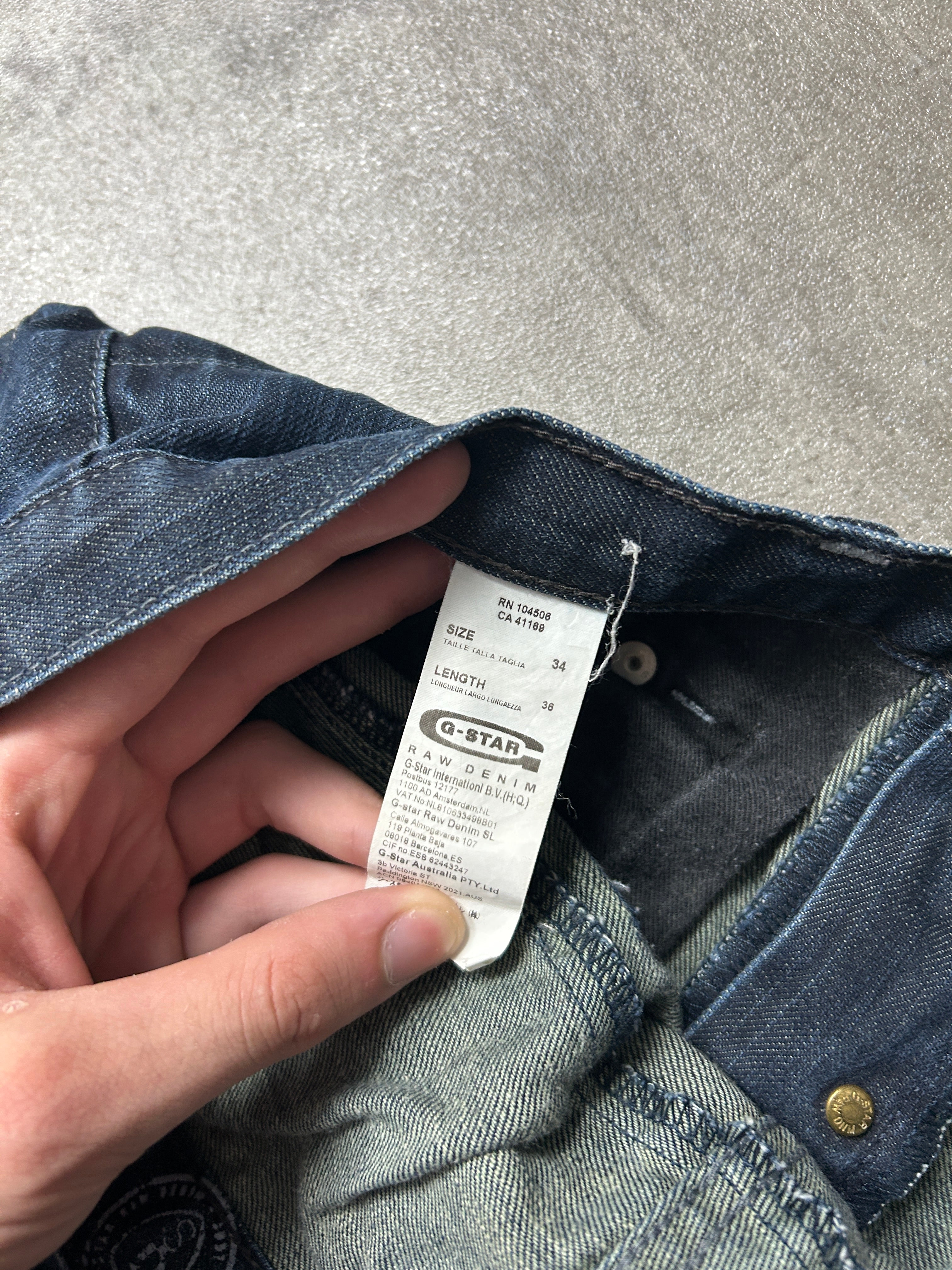 Straight G Star Jeans (W34 L35, L)