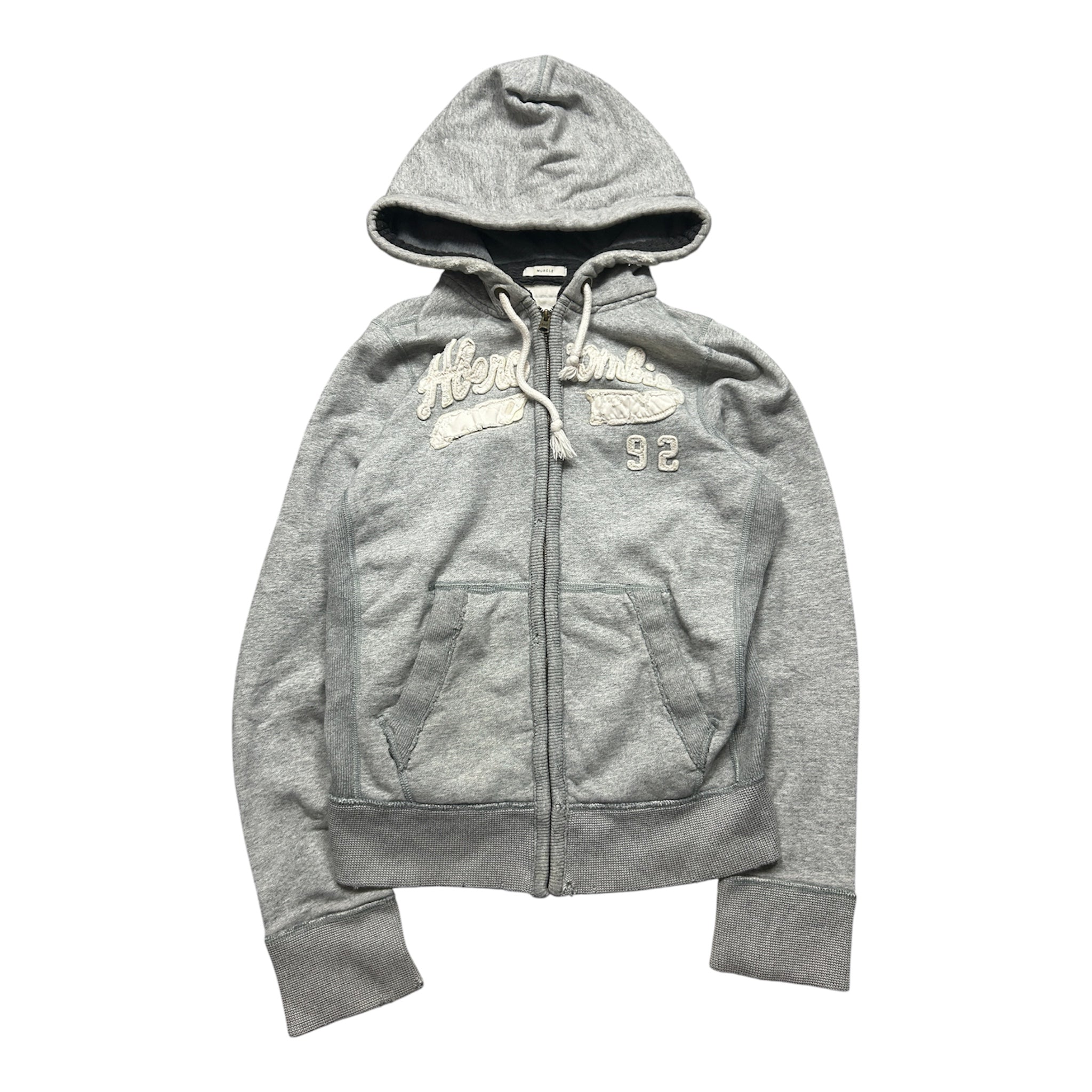 distressed Abercrombie Muscle fit Zipper (M)