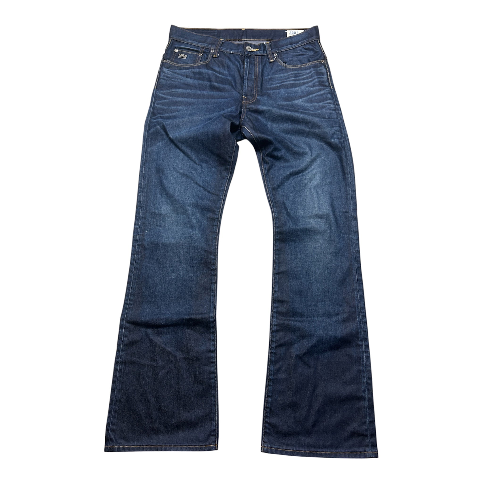 Bootcut G Star 3301 Jeans (W34 L36, L)