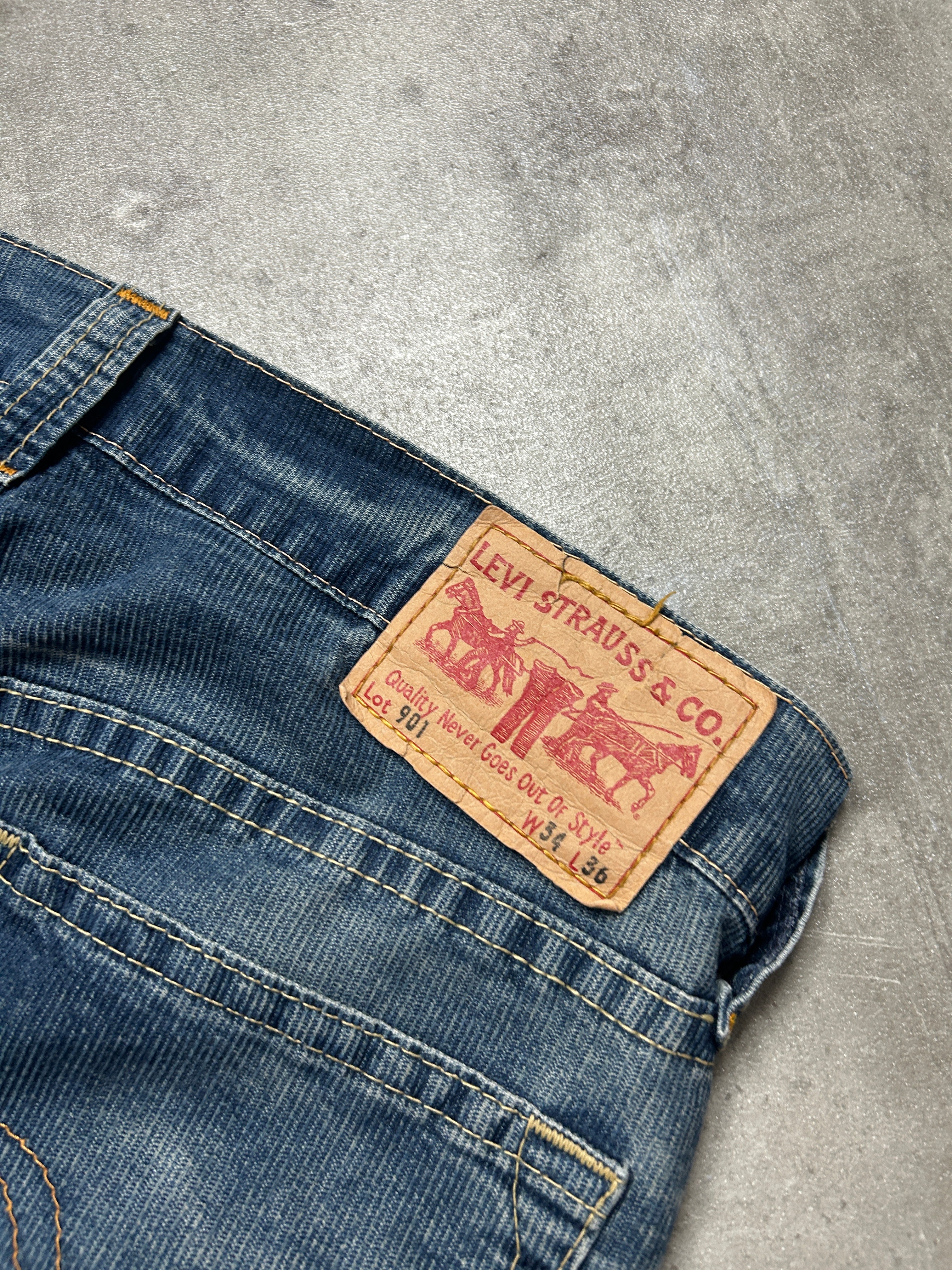 rare Levis 901 corduroy straight Jeans (W34 L32, L)