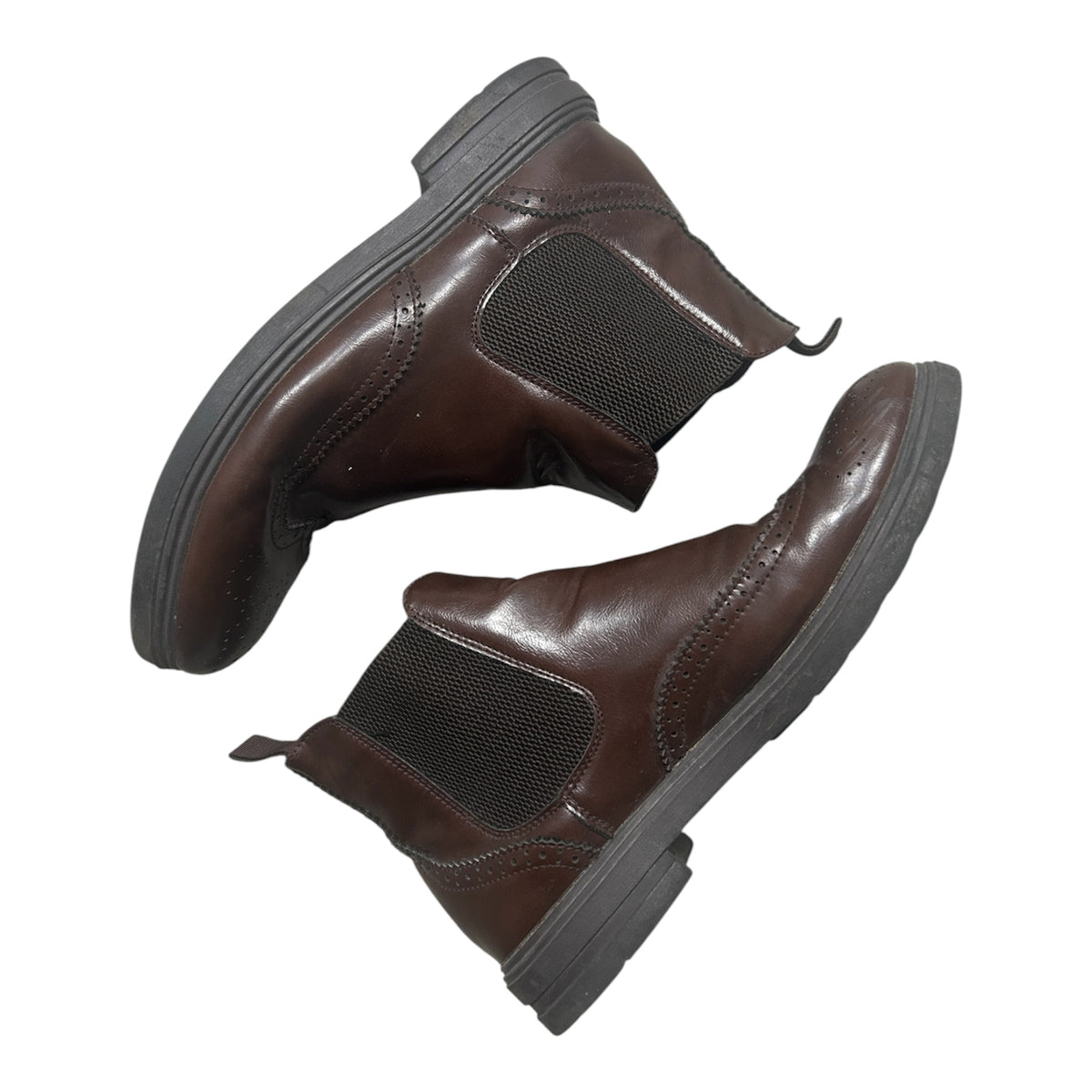 Brown Leather Chelsea Boots (9,5 / 43)