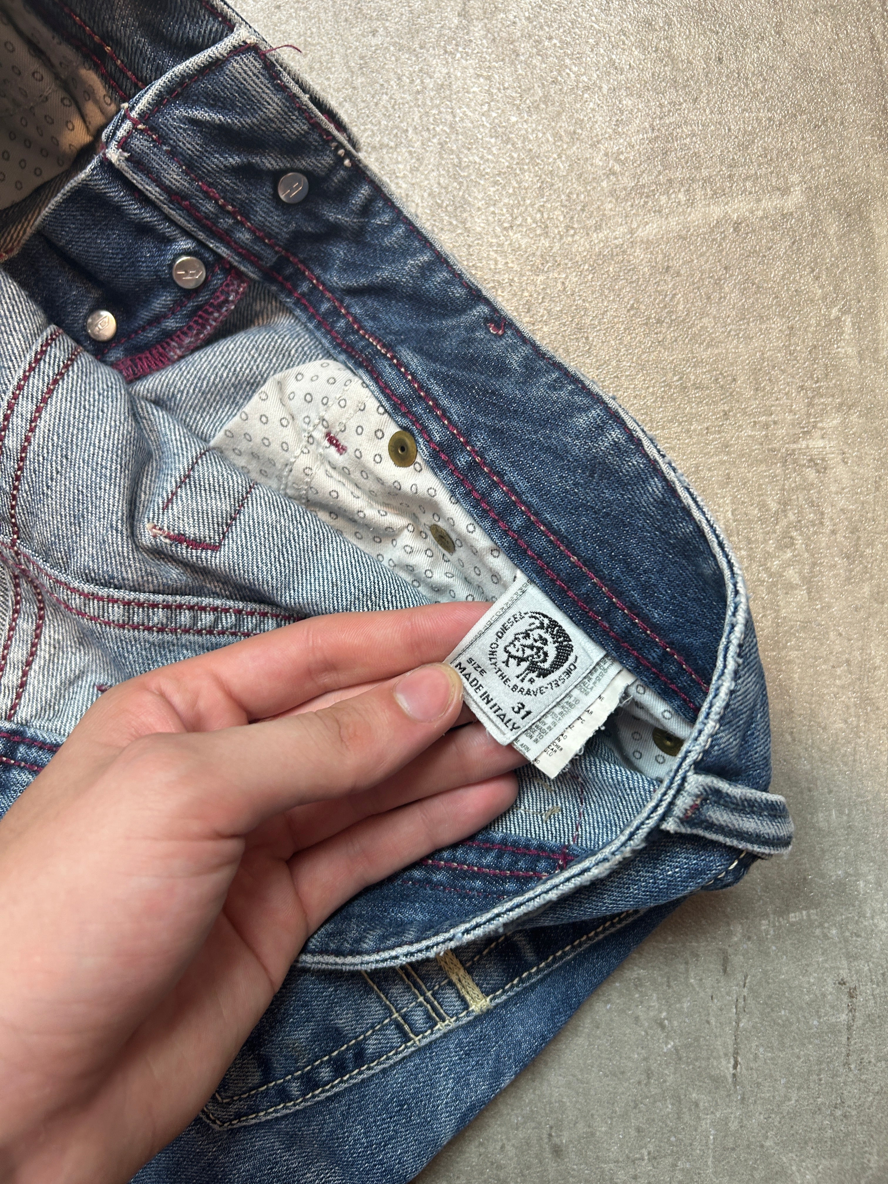 Diesel Backprint Bootcut Jeans (W31 L30, S)