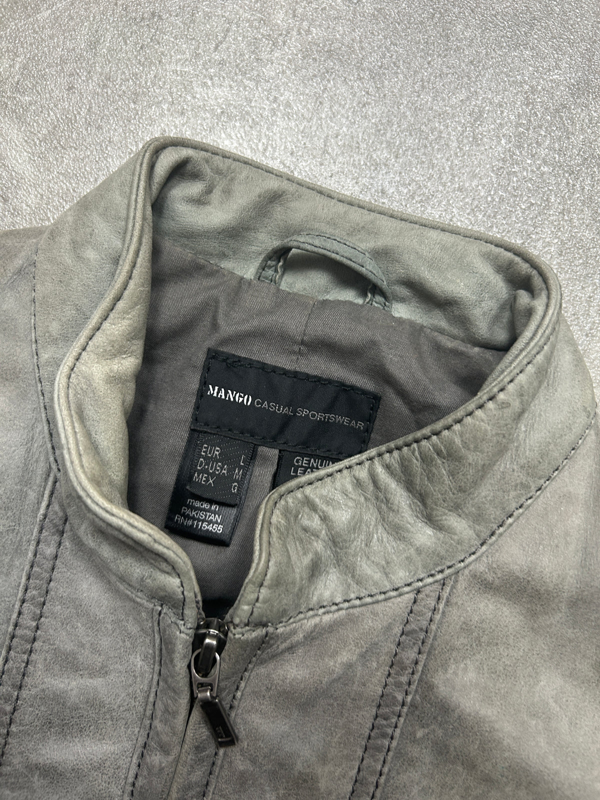 Mango Real Leather Jacket (S)