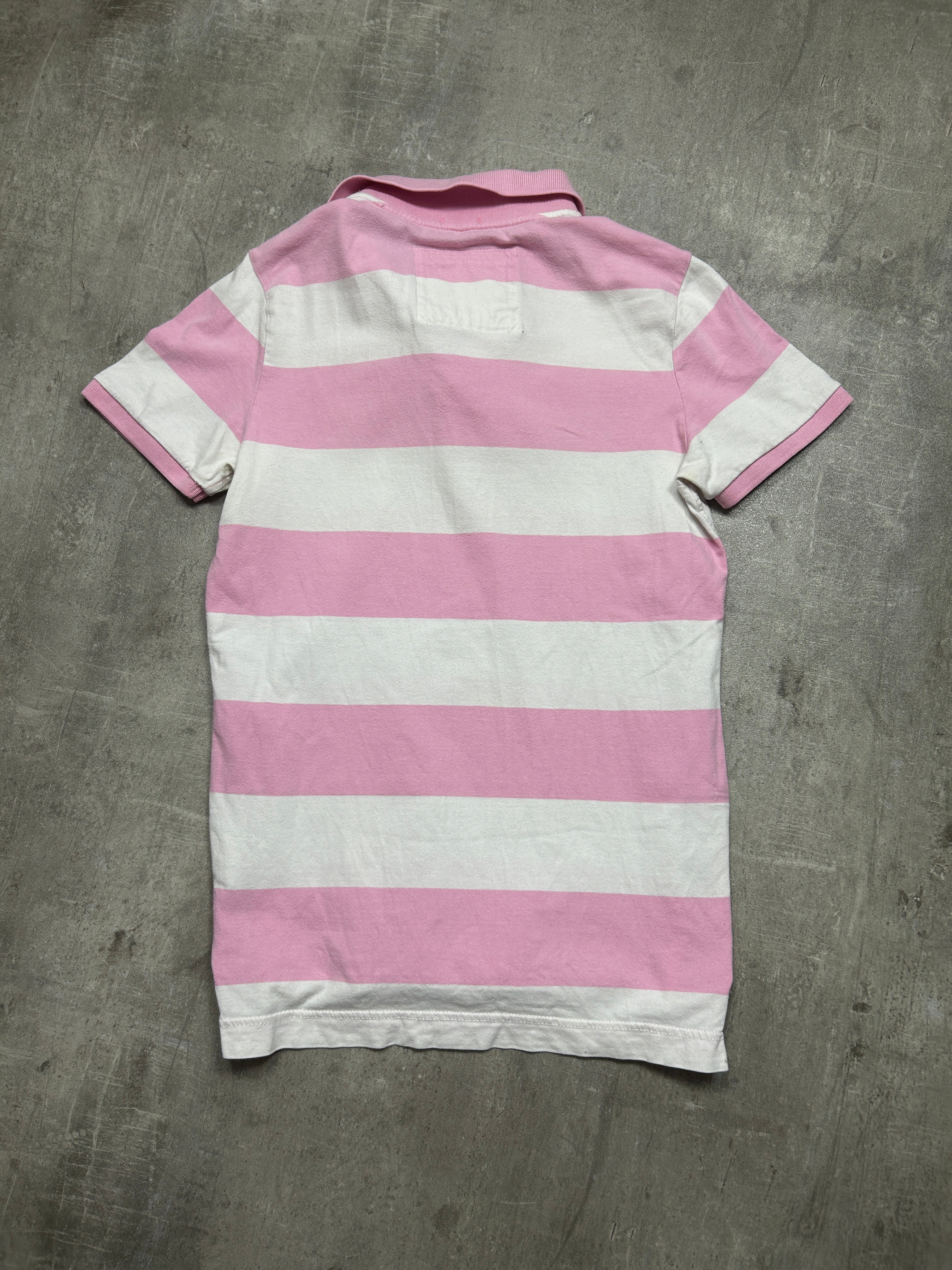striped Abercrombie & Fitch Muskel Polo (M)