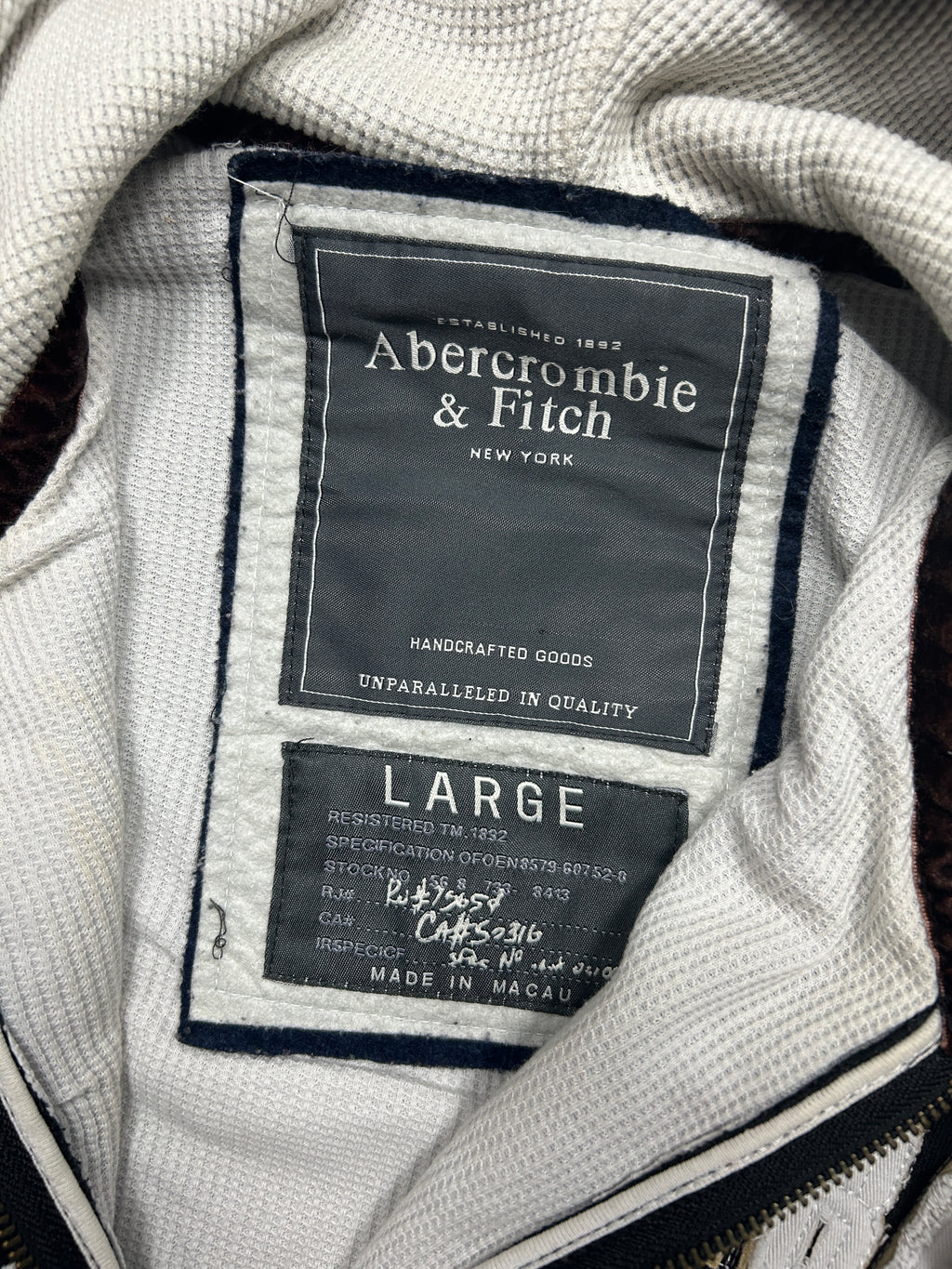 Abercrombie & Fitch distressed Zipper (L)