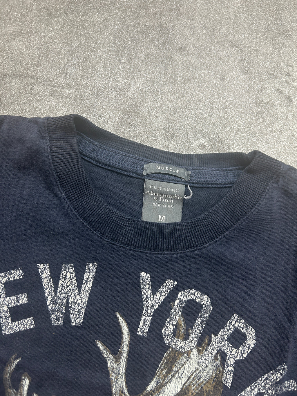 Vintage Abercrombie & Fitch Muscle T-Shirt (M)