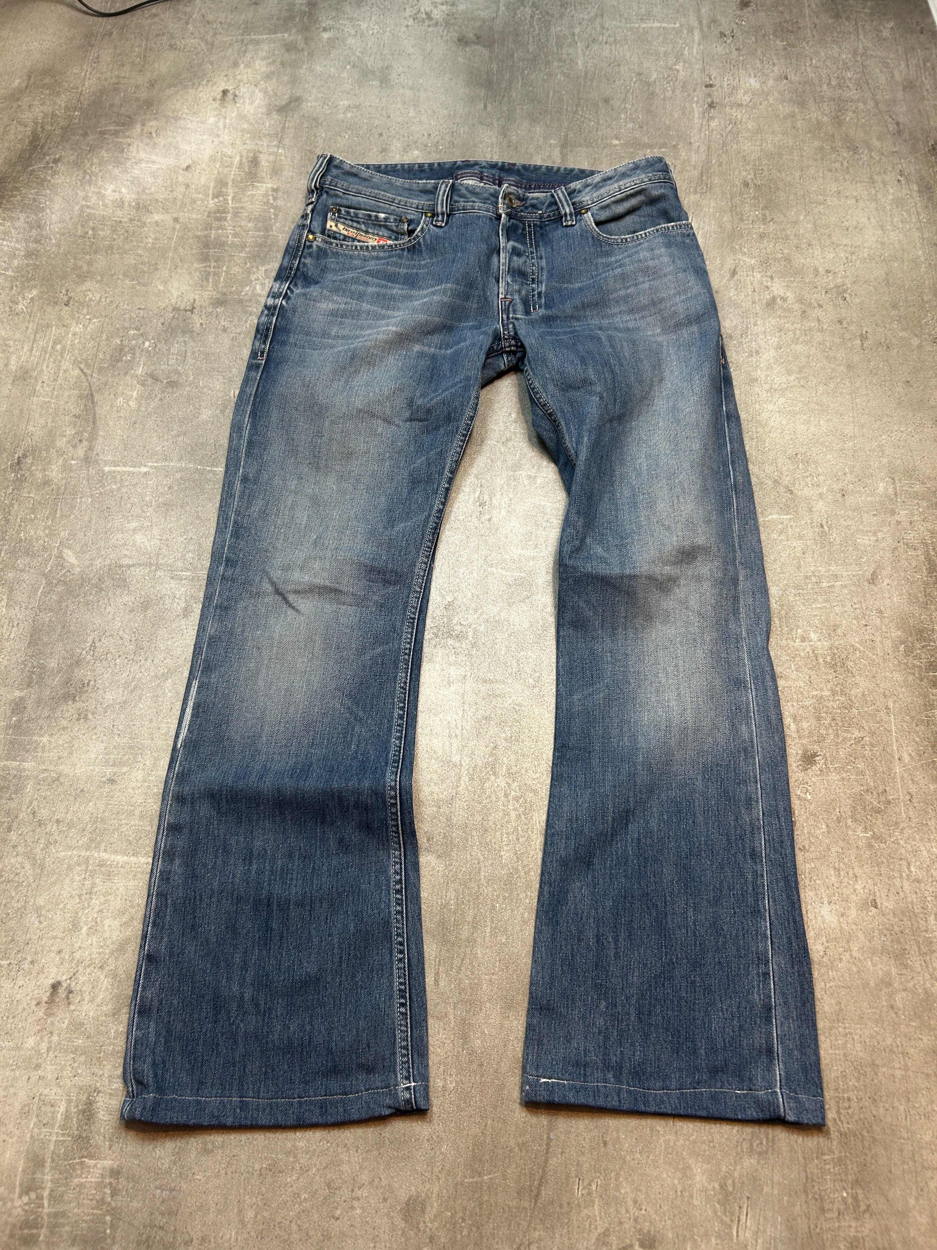 Diesel Backprint Bootcut Jeans (W31 L30, S)