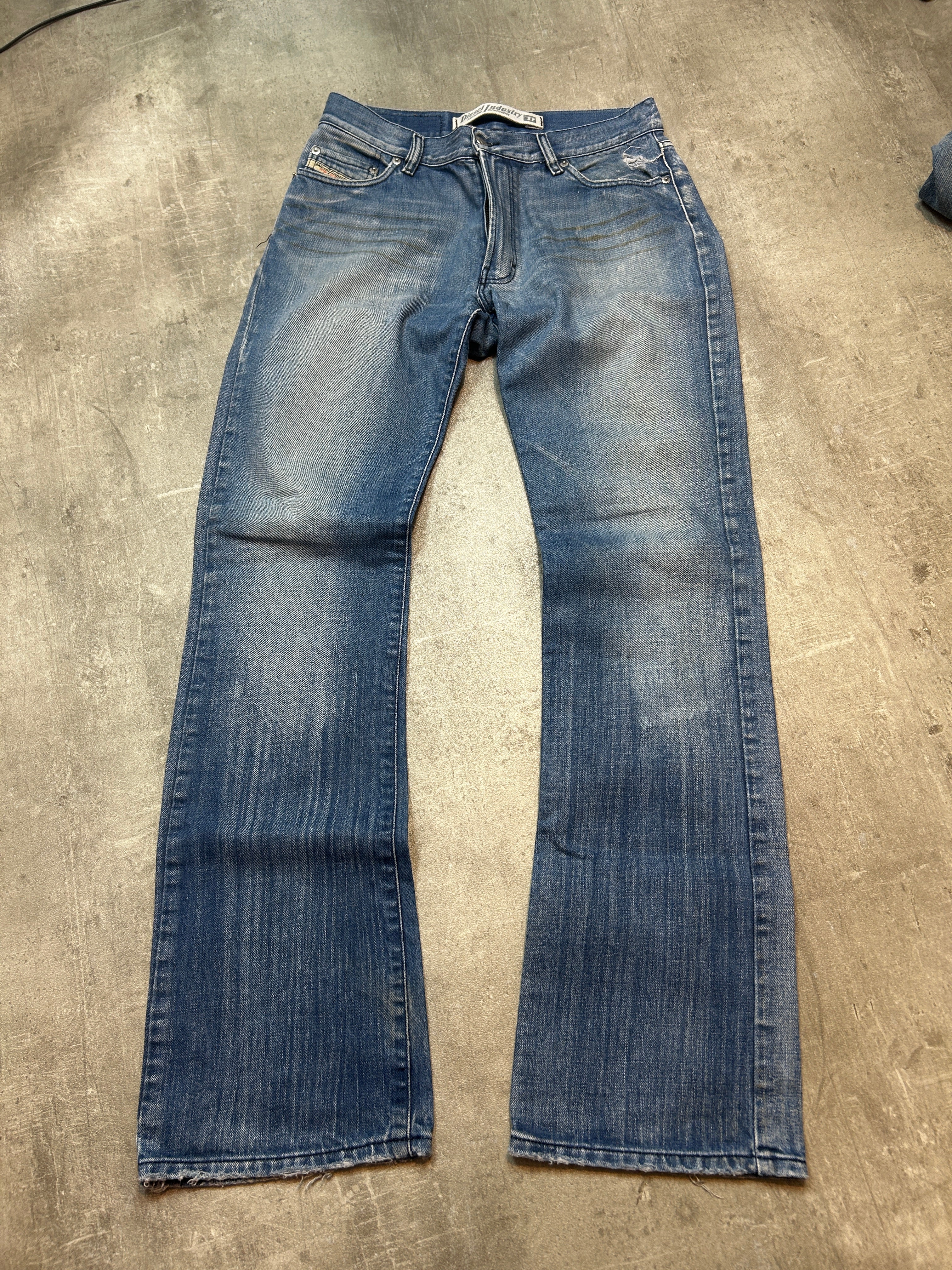 washed Diesel Vintage Bootcut Jeans (W30 L34, M)