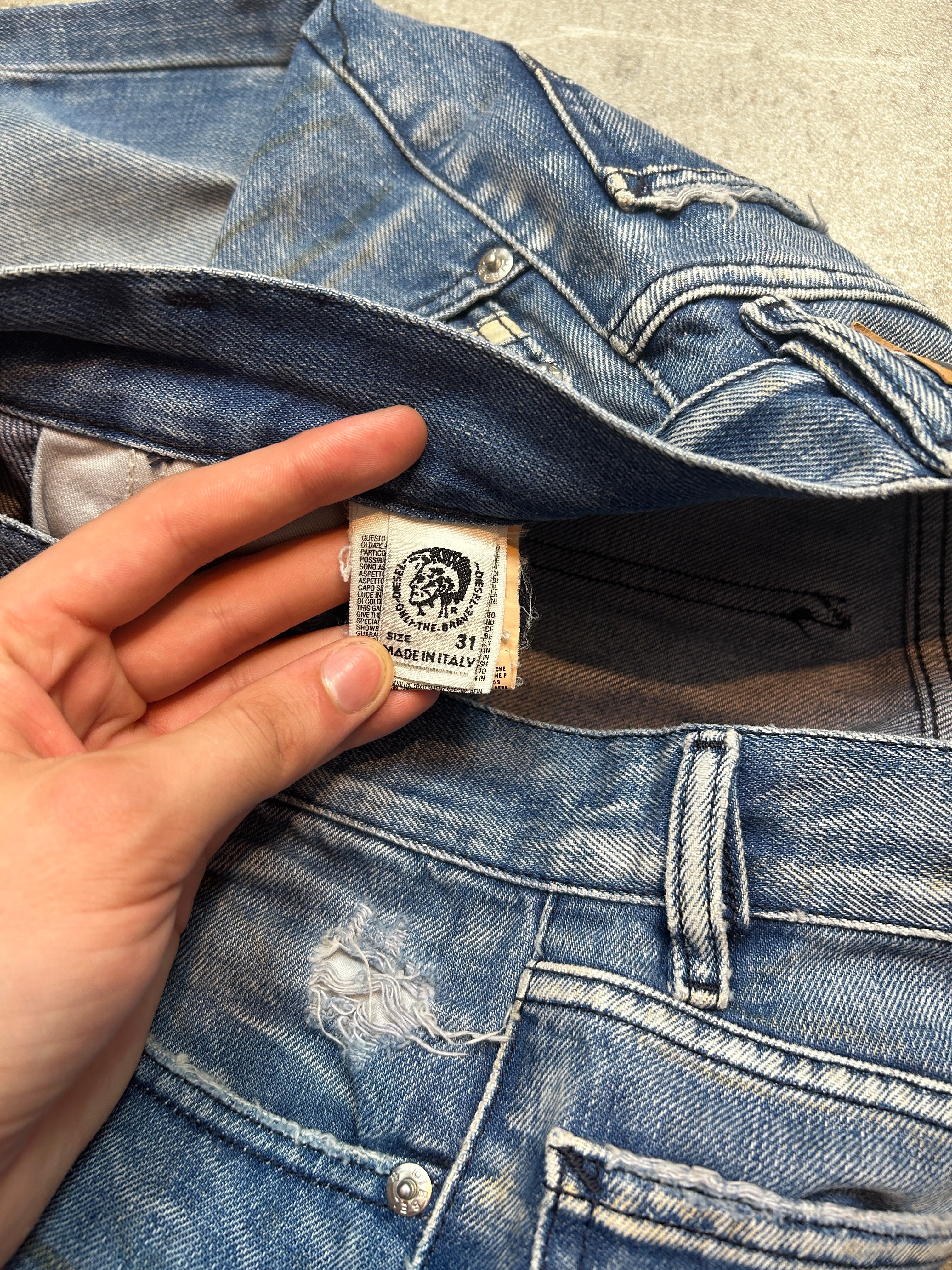 washed Diesel Vintage Bootcut Jeans (W30 L34, M)