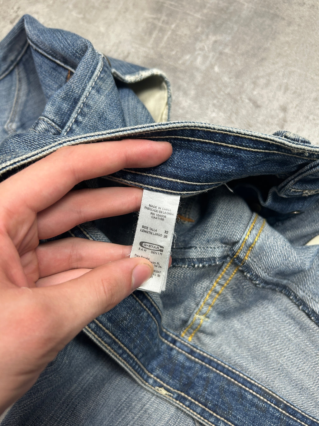 straight G-Star washed Jeans (W32 L36, M-L)