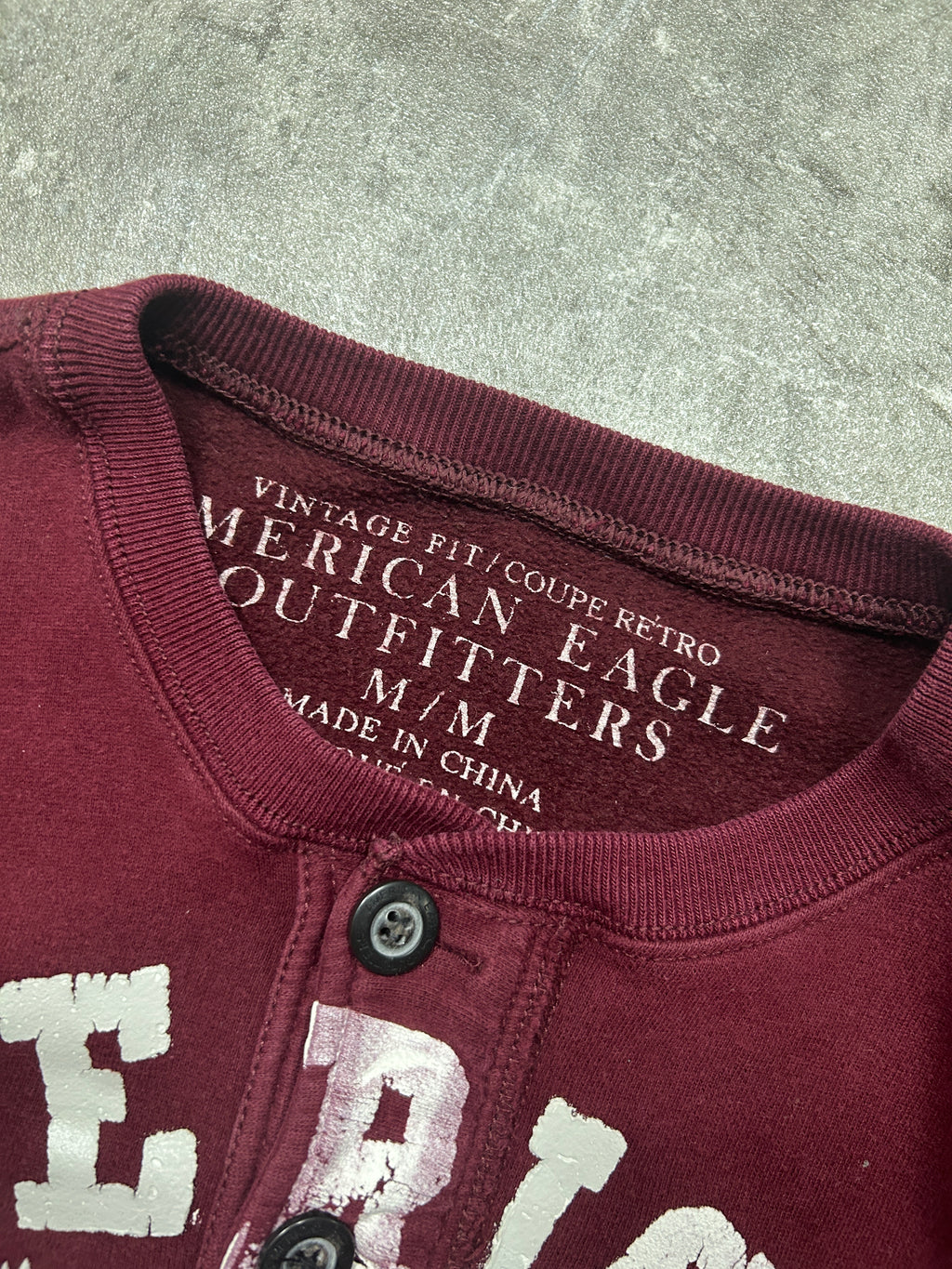 American Eagle Henley Sweater (M)