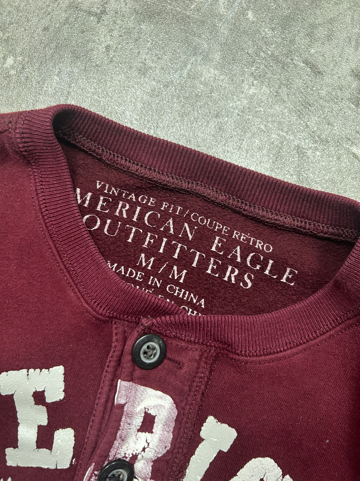 American Eagle Henley Sweater (M)
