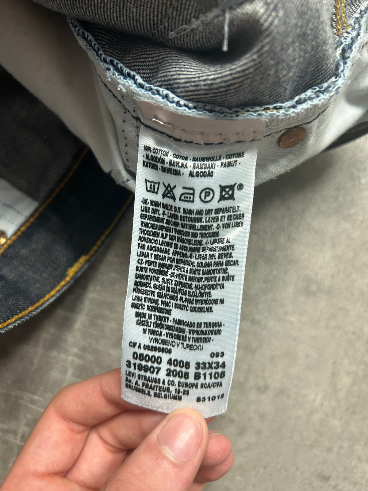 rare Levis 5000 Blue Star Collection Jeans (W34 L34, L)